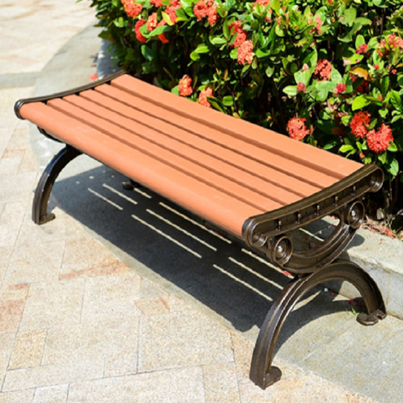 Outdoor various styles curved WPC Garden Bench